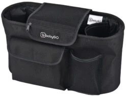 Babygo Black Stroller Organizer Buggytasje 3903