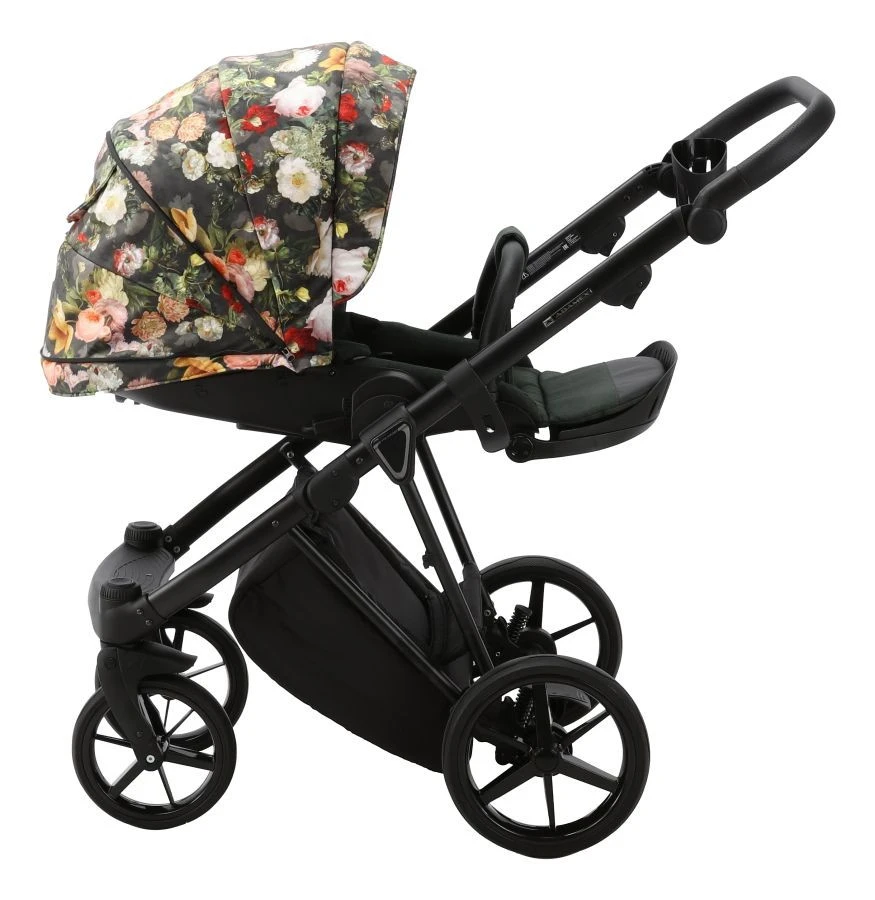 Adamex Porto Flowers Dark Green 2-in-1 Kinderwagen FL-6 - Afbeelding 6