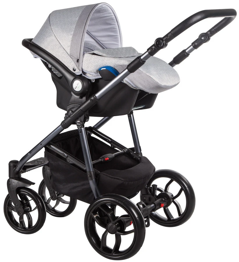 Baby Merc La Noche Limited Light Grey 3-in-1 Kinderwagen Incl. Autostoel LNL/LNL07/SCE - Afbeelding 4