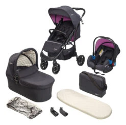 Babygo Style Rosa 3-in-1 Kinderwagen Incl. Autostoel 6324