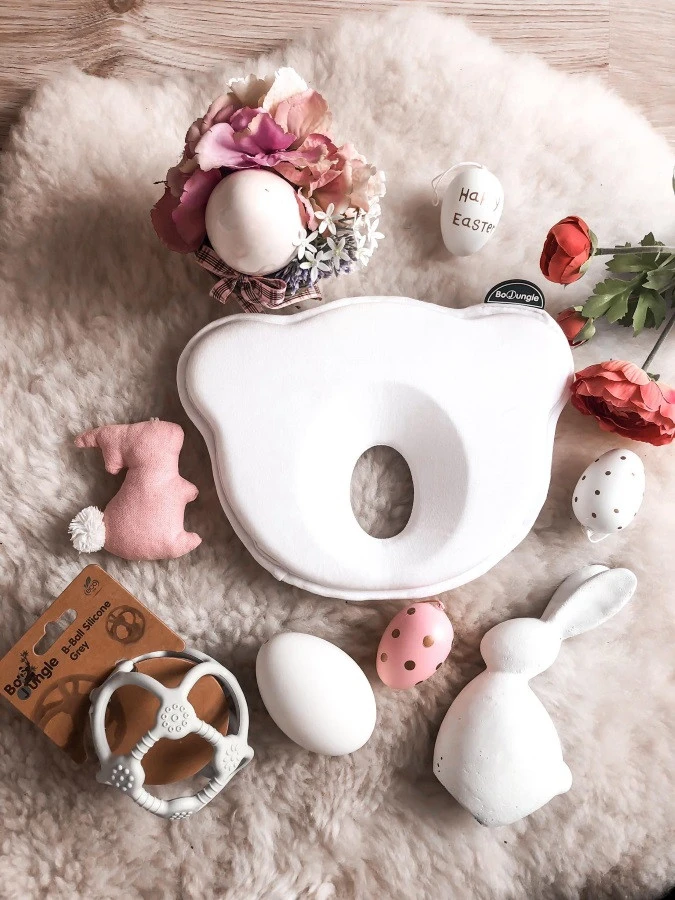 Bo Jungle B-Cosy Jersey Wit Ergonomisch Hoofdkussentje B800320 - Afbeelding 3