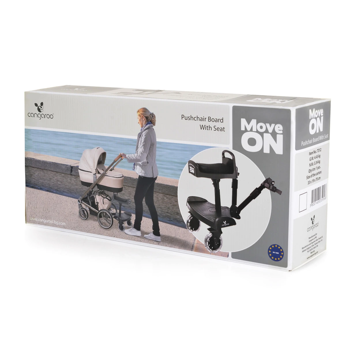 Cangaroo Move On Meerijdplankje Met Zitje 109554 - Afbeelding 10