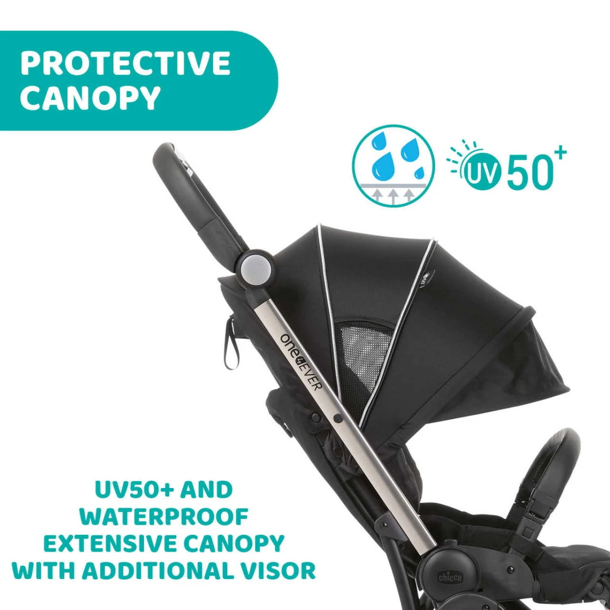 Chicco One4Ever Pirate Black Meegroei Wandelwagen 607988142 - Afbeelding 10