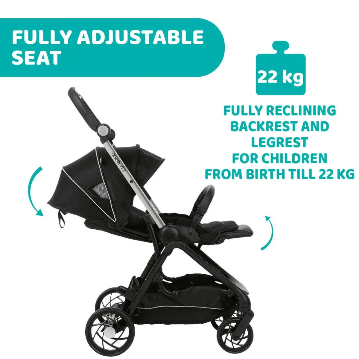 Chicco One4Ever Desert Taupe Meegroei Wandelwagen 507988125 - Afbeelding 11