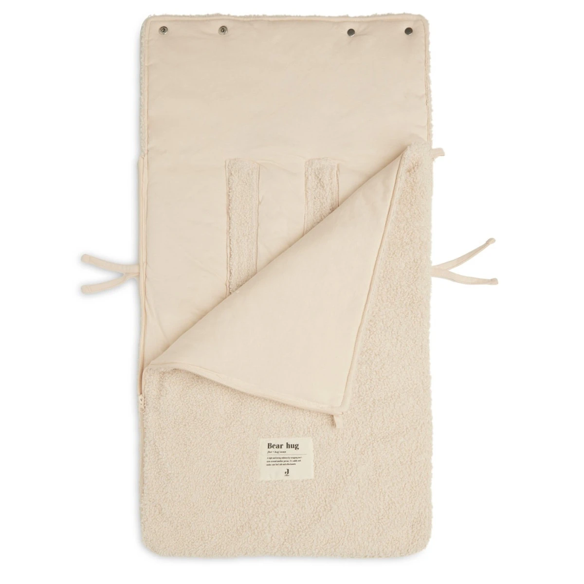 Jollein Boucle Naturel 3/5 Punts 0-9 Maanden Autostoel Voetenzak 025-811-66060 - Afbeelding 4