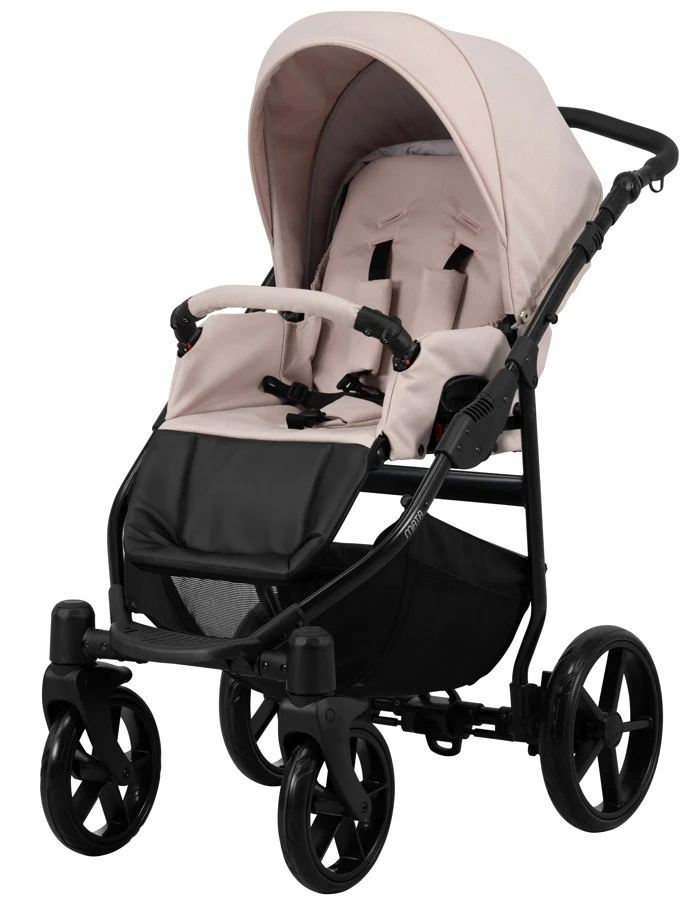 Kunert Mata Black Pink 2-in-1 Combi Kinderwagen MATA-06-BLACK - Afbeelding 2