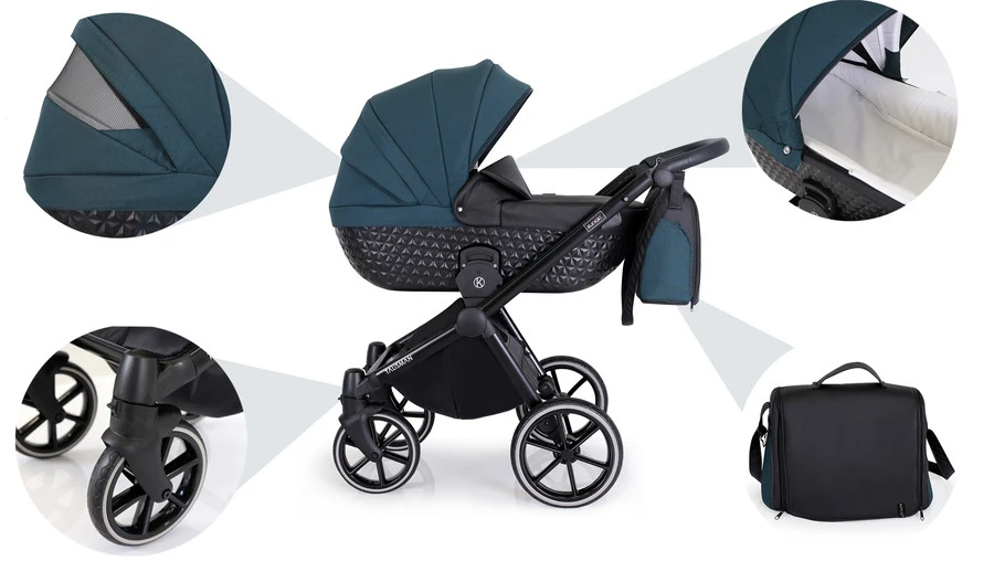 Kunert Talisman Black Pepper 2-in-1 Kinderwagen TA-06-BLACK - Afbeelding 12