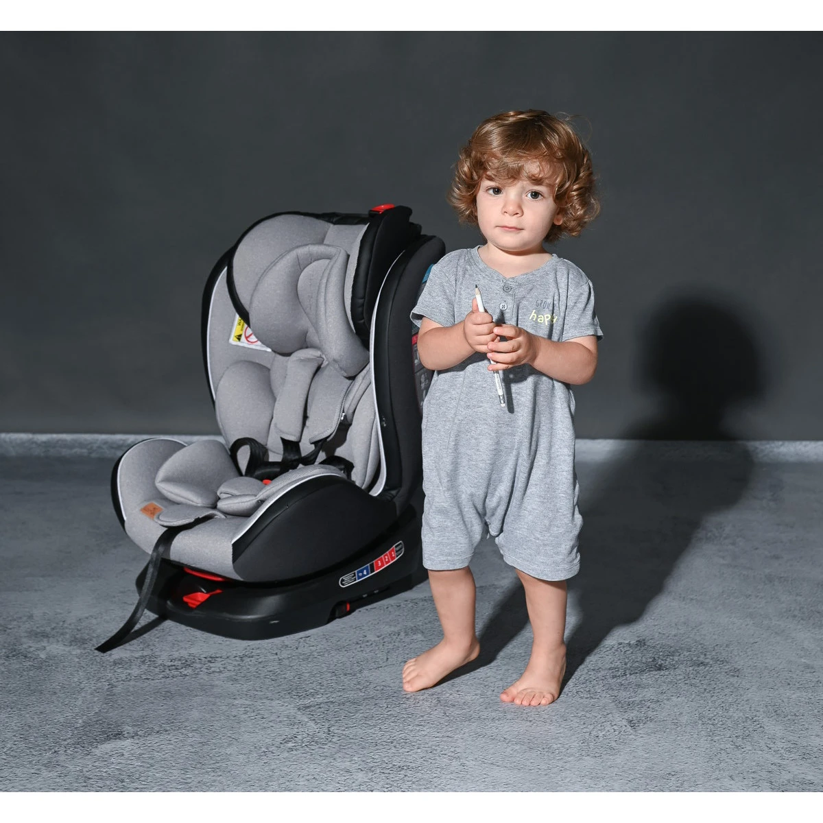 Lorelli Nebula Grey Leather 0-36kg Isofix 360° Autostoel 1007138-2353 - Afbeelding 11