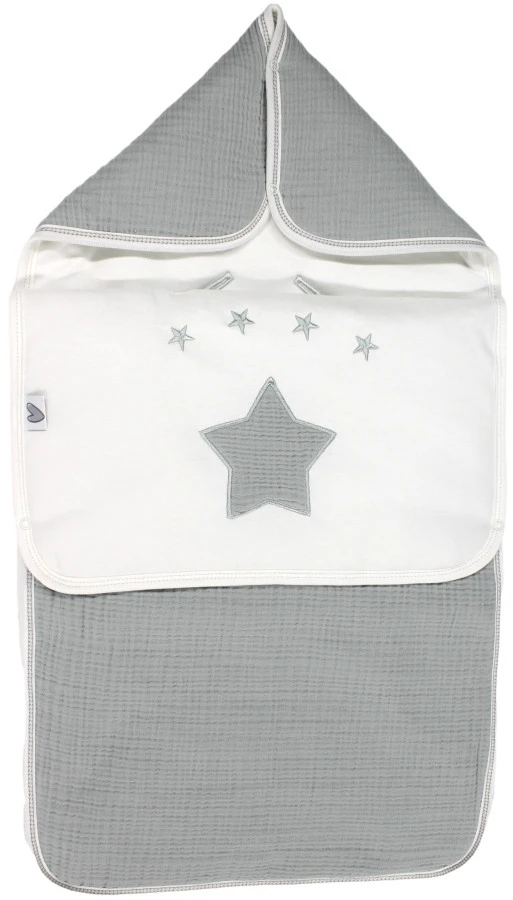 Petit Villain Hydrofiel Grijs Universele Autostoel Voetenzak