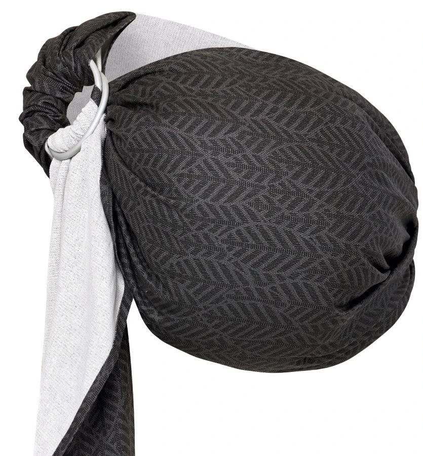 Zaffiro Hug Me Graphite Leaves Draagdoek N16 7862