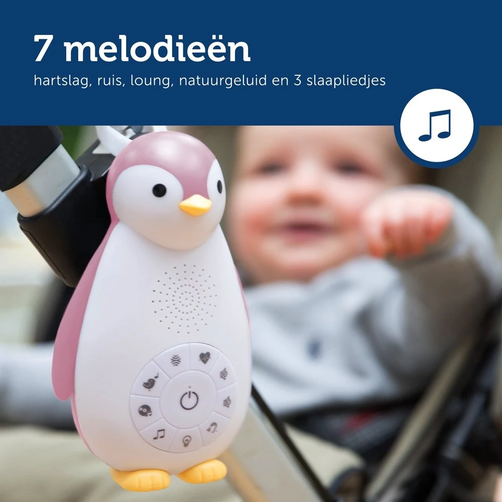 Zazu Zoe De Pinguin Roze 3 In 1 Muziekdoosje ZA-ZOE-03 - Afbeelding 7
